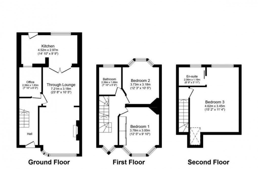 Floorplan for Grasmere Avenue, Whitton